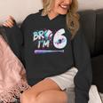 6th Birthday Boy Bro I'm 6 Year Old Baseball Ice Cream Drip Unisex Hoodie 6th Birthday Boy Bro I'm 6 Year Old Baseball Ice Cream Drip Unisex Hoodie