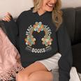 70s Groovy Rainbow Reading Outfit Hippie Peace Love Books Unisex Hoodie 70s Groovy Rainbow Reading Outfit Hippie Peace Love Books Unisex Hoodie