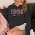 75 Year Old 1951 Classic Baseball Fan 75th Birthday Unisex Hoodie