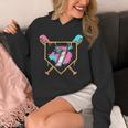 7th Birthday Baseball Bat Ice-Cream Drip 7yrs Old Boys Girls Unisex Hoodie
