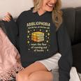Abibliophobia Book Lover Reading Humor Graphic Unisex Hoodie
