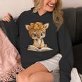 Adorable Fawn Reading Book Lover With Unisex Hoodie Adorable Fawn Reading Book Lover With Unisex Hoodie