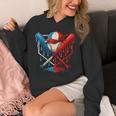 American Baseball Drip Graffiti Ball And Bat Unisex Hoodie