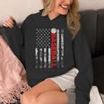 American Flag Baseball Team Baseball Player Baseball Unisex Hoodie