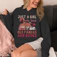 Animal Just A Girl Who Loves Red Pandas And Books Reading Unisex Hoodie Animal Just A Girl Who Loves Red Pandas And Books Reading Unisex Hoodie
