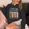 Applied Behavior Analysis ABA Therapist Floral Books Unisex Hoodie Applied Behavior Analysis ABA Therapist Floral Books Unisex Hoodie