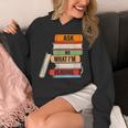 Ask Me What I'm Reading Book Lover Apparel Unisex Hoodie