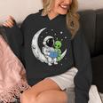 Astronaut Alien Reading Book Moon Space Unisex Hoodie Astronaut Alien Reading Book Moon Space Unisex Hoodie