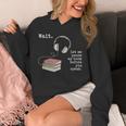 Audiobook Enthusiasts Headphones Book Club Bookworm Unisex Hoodie