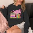 Axolotl Book Reading Librarian English Teacher For Men Women Kids Unisex Hoodie Axolotl Book Reading Librarian English Teacher For Men Women Kids Unisex Hoodie