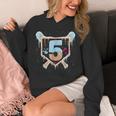 Baseball 5 Year Old Ice Cream Drip 5th Birthday Boy Number 5 Unisex Hoodie Baseball 5 Year Old Ice Cream Drip 5th Birthday Boy Number 5 Unisex Hoodie