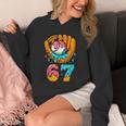 Baseball 67 Ice Cream Drip 67 Six Seven Meme 67th Birthday Unisex Hoodie