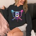 Baseball 8 Year Old Ice Cream Drip 8th Birthday Party Unisex Hoodie