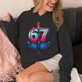 Baseball Bat Hands Drip 67 Six Seven Gen Alpha Slang Meme Unisex Hoodie
