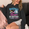 Baseball Or Bows Big Brother Loves You Gender Pink Or Blue Unisex Hoodie