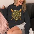 Baseball Camo Boys Ice Cream Youth Baseball Unisex Hoodie Baseball Camo Boys Ice Cream Youth Baseball Unisex Hoodie