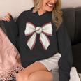 Baseball Coquette Bow Cute Baseball Game Unisex Hoodie