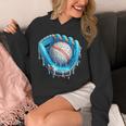 Baseball Drip Ice Cream Glove With Sprinkles Ball Boys Youth Unisex Hoodie Baseball Drip Ice Cream Glove With Sprinkles Ball Boys Youth Unisex Hoodie