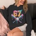 Baseball Drip Number 67 Player Unisex Hoodie
