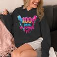 Baseball Ice Cream Drip 100 Days Of School Boys Girls 100th Unisex Hoodie