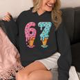 Baseball Ice Cream Drip 6 7 Kids 67 Birthday Unisex Hoodie