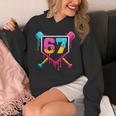 Baseball Ice Cream Drip 67 Meme Six Seven 67th Birthday Unisex Hoodie