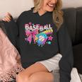 Baseball Ice Cream Drip Coquette Women Girls Mom Mama Unisex Hoodie