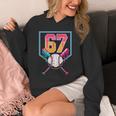 Baseball Ice Cream Drip Number 67 Player 67th Birthday Men Unisex Hoodie Baseball Ice Cream Drip Number 67 Player 67th Birthday Men Unisex Hoodie