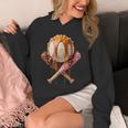Baseball Ice Cream Drip Style Melting Ice Cream Youth Teen Unisex Hoodie