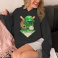 Baseball Life Style Ice Cream Drip Green Unisex Hoodie Baseball Life Style Ice Cream Drip Green Unisex Hoodie