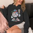 Baseball Mascot Attitude Graffiti Splash Bat Cap Unisex Hoodie Baseball Mascot Attitude Graffiti Splash Bat Cap Unisex Hoodie