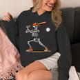 Baseball Skeleton Spooky Boys Halloween Baseball Player Unisex Hoodie Baseball Skeleton Spooky Boys Halloween Baseball Player Unisex Hoodie