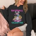 Baseball Is My Valentine Ice Cream Drip Crossed Bats Sport Unisex Hoodie