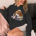 Basset Hound Books Dog Breed Graphic Unisex Hoodie