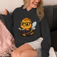 Bee Reading Book Lover Unisex Hoodie