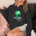 Believe In YourSelf Cute Alien Reading Book Unisex Hoodie Believe In YourSelf Cute Alien Reading Book Unisex Hoodie
