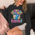Blue Checkered I Was 6 Now I'm 7 Birthday Cake Baseball Drip Unisex Hoodie