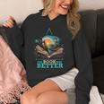 The Book Was Better Literature Reading Bookworm Unisex Hoodie