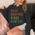 Book Chapter Verse Context Unisex Hoodie