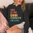 This Is My Book Character Costume Retro Halloween Unisex Hoodie This Is My Book Character Costume Retro Halloween Unisex Hoodie