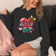 Book Coffee Valentines Cute Heart Lover Women Girl Unisex Hoodie