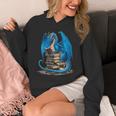 Book Lover Bookworm Reading Books Dragon Unisex Hoodie