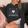 Book Lover Heart Open Book Reading Romance Literary Unisex Hoodie Book Lover Heart Open Book Reading Romance Literary Unisex Hoodie