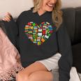Book Lover Librarian Books Heart Valentine Unisex Hoodie