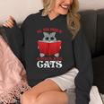 Book Lover Nerd Reading Teacher Bookworm Ladies Cat Unisex Hoodie
