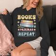Book And Pajama Books Pajamas Repeat Librarian Unisex Hoodie Book And Pajama Books Pajamas Repeat Librarian Unisex Hoodie