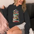 Book Stack With Flowers Reading Lover Bookish Unisex Hoodie Book Stack With Flowers Reading Lover Bookish Unisex Hoodie