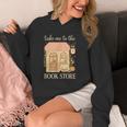 Take Me To The Book Store Cozy Bookshop Cat Aesthetic Unisex Hoodie