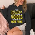 Book Writer Voices In My Head Work For Me Author Writing Unisex Hoodie