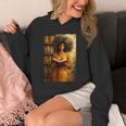 Bookish Melanin Afro Girl Reading Book Bookstore Woman Unisex Hoodie